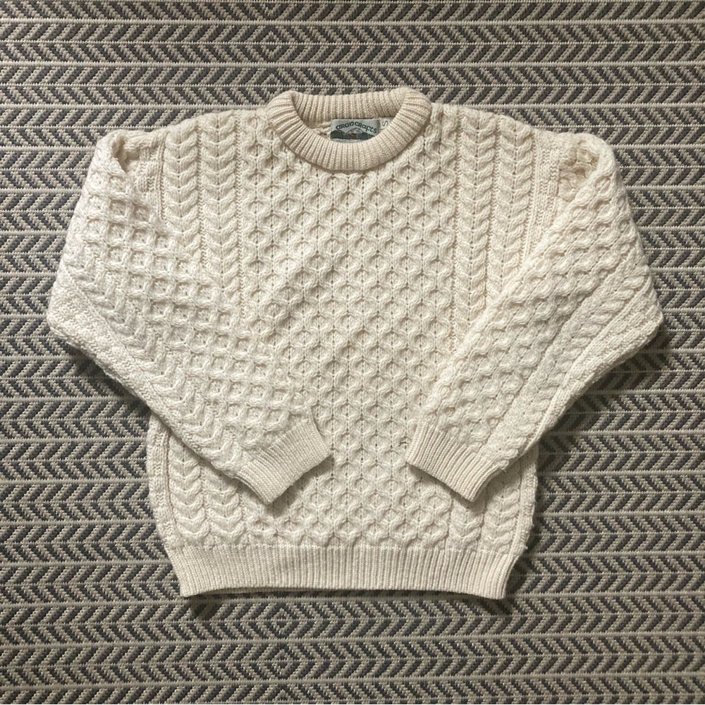 Aran Crafts merino wool sweater